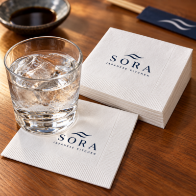 Custom 3-Ply Cocktail Napkins