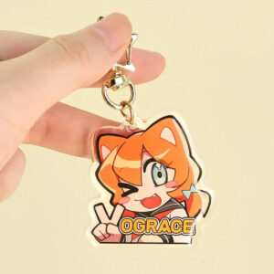 Custom Clear Acrylic Keychains & Charms actual product photo