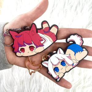Custom Molded PVC Rubber Keychains actual product photo