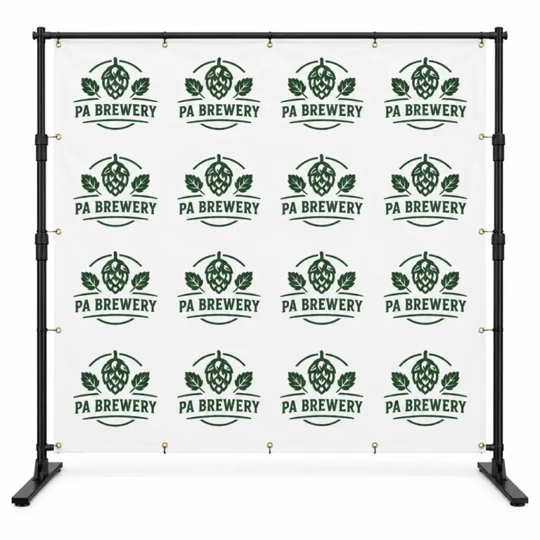 Illustrative custom brewery branding on Steprepeat