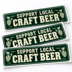 Custom Brewery Bumper Stickers with illustrative custom brewery artwork