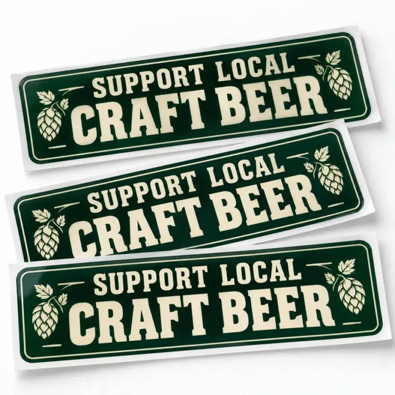 Custom Brewery Bumper Stickers with illustrative custom brewery artwork